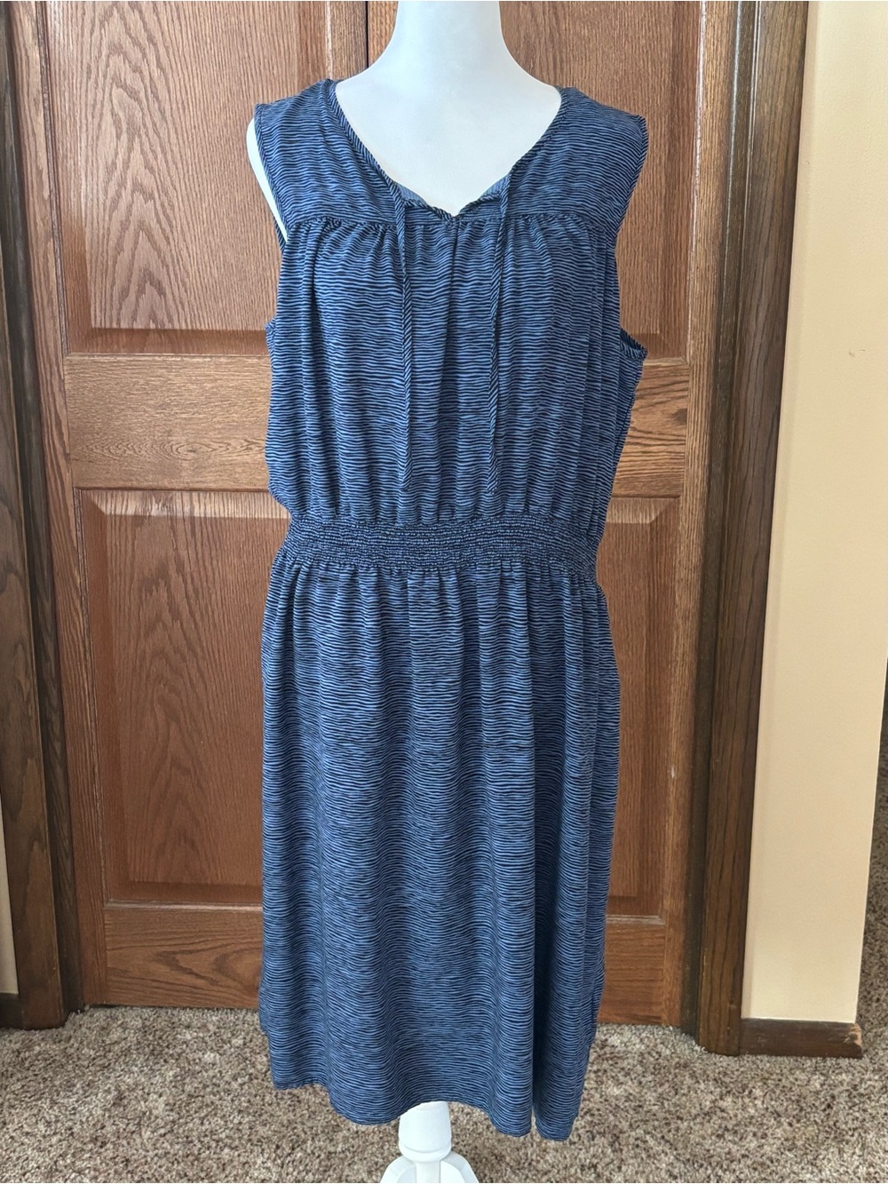 L.L. Bean Smocked Waist Dress